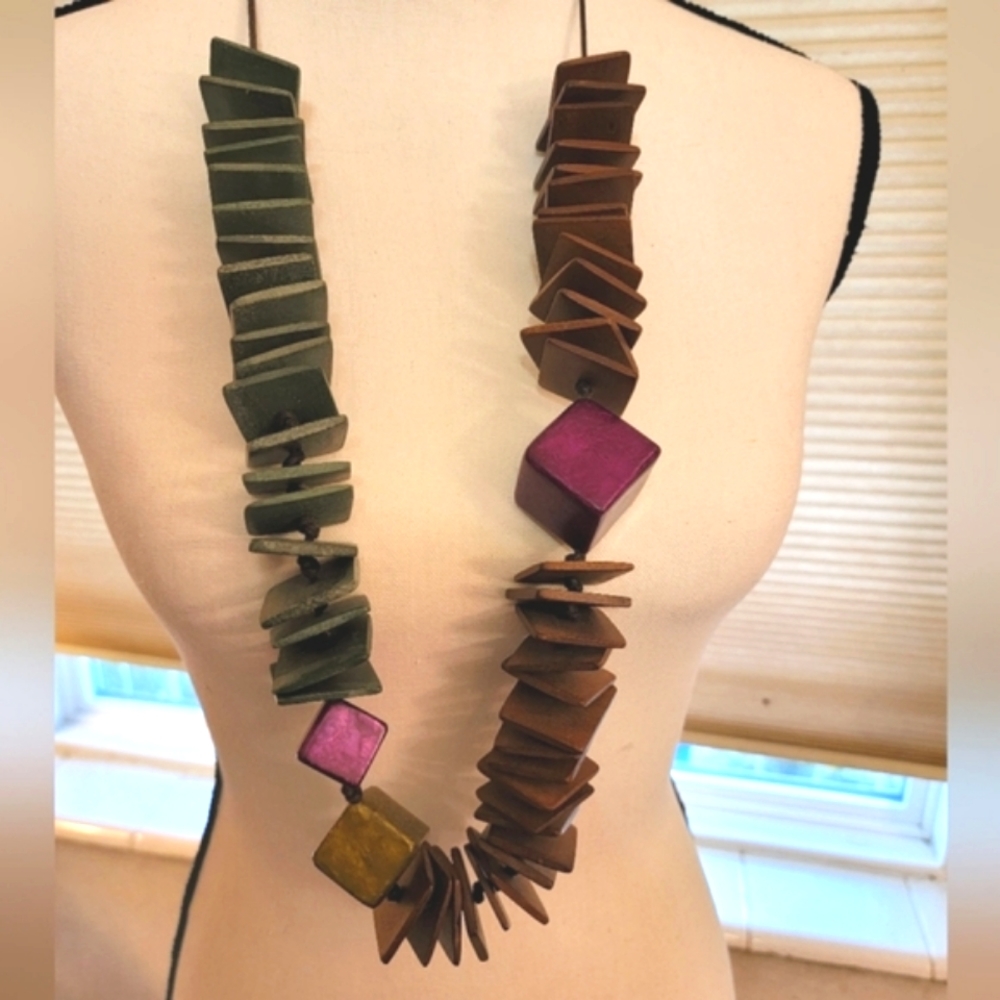 Vintage Necklace, Abstract Design